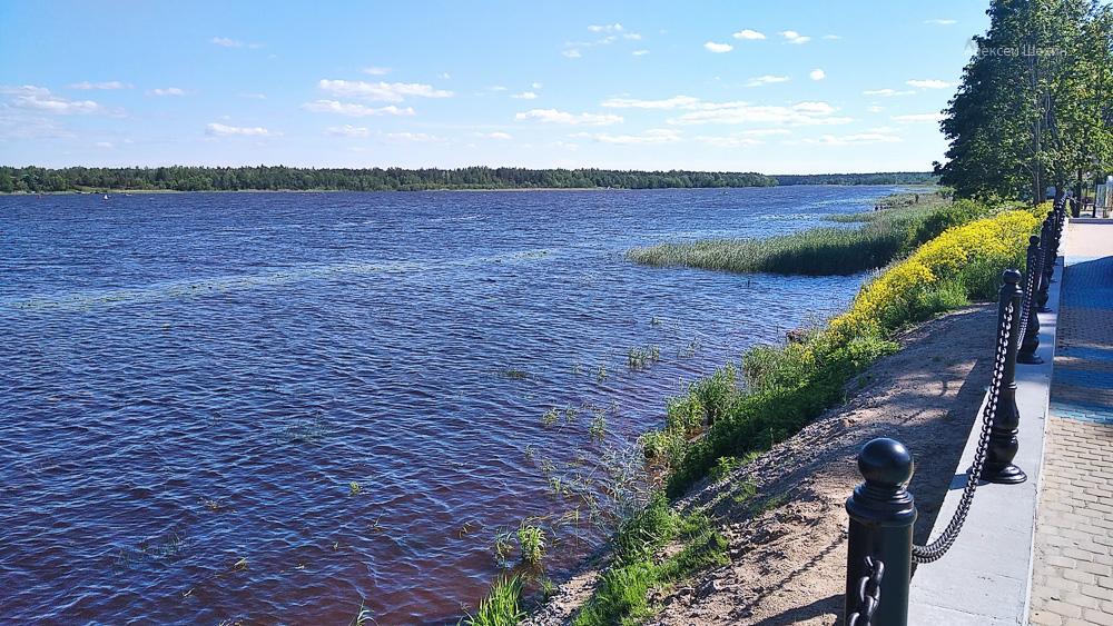 Река Волхов на набережной Ладожской Флотилии